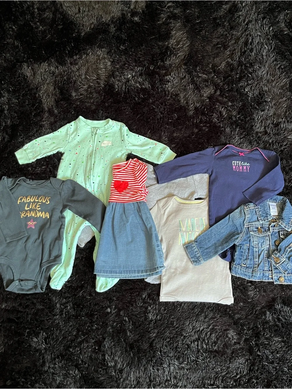 COTTON 6-9 Months NIKE Girl 7 Piece Bundle. Live Show Listing. $10 starts.